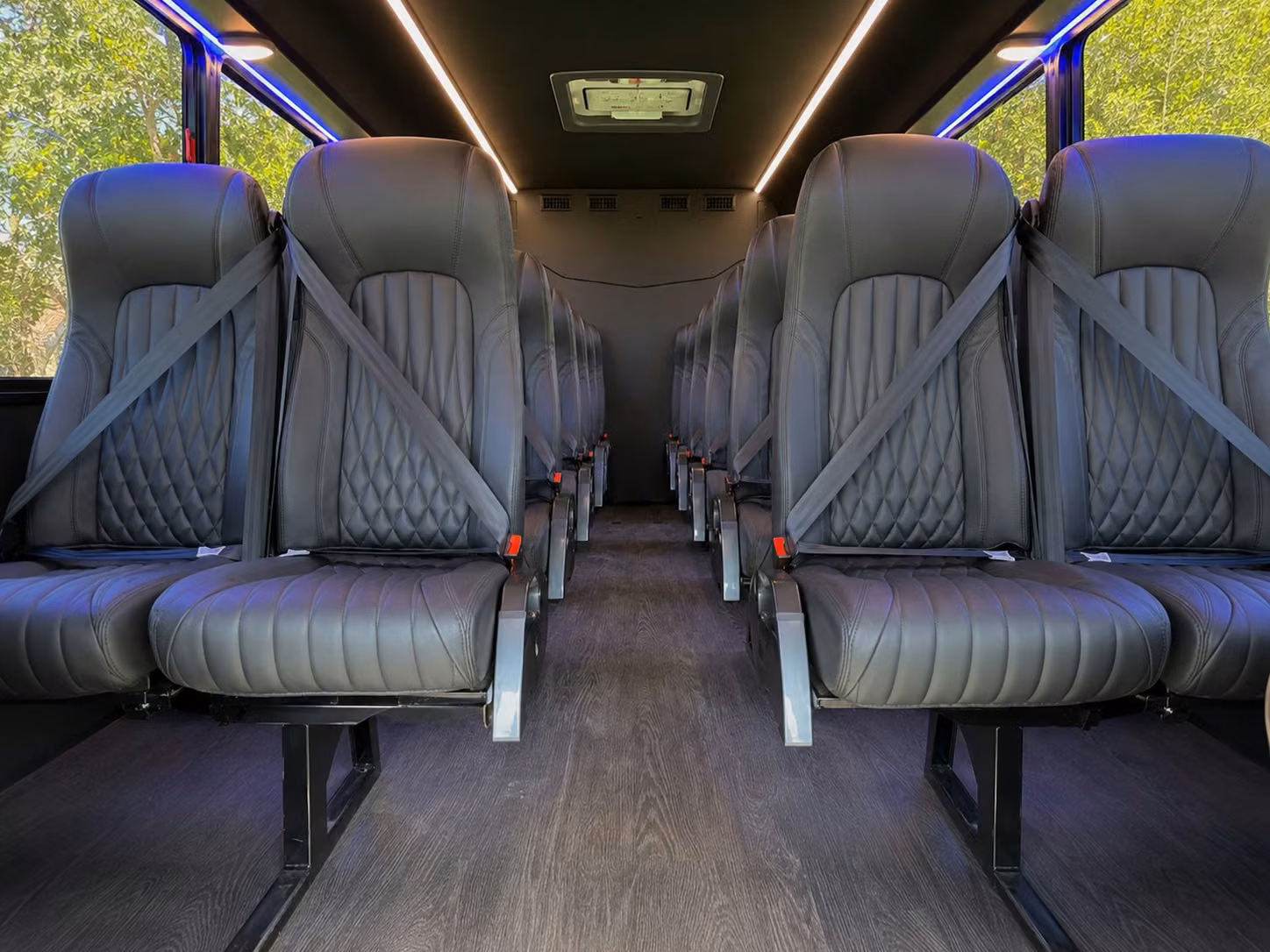 20 passenger minibus interior