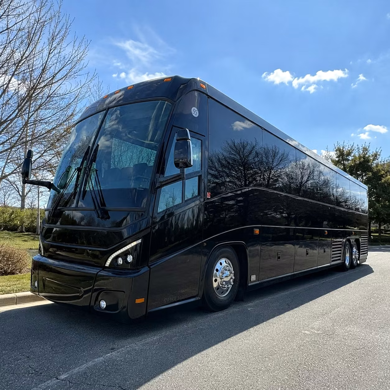 off site parking shuttles for large plano corporate campuses