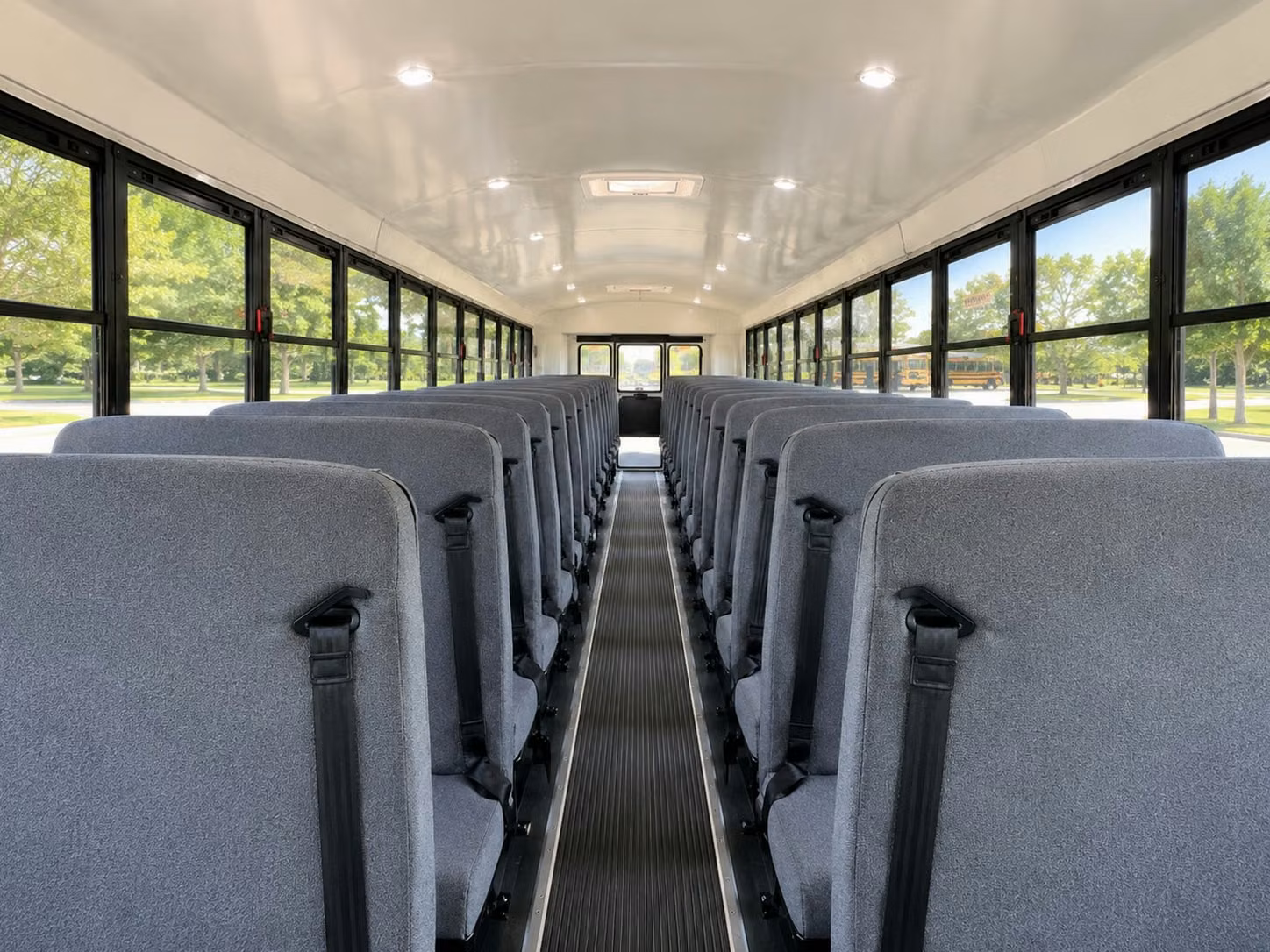 school bus inside
