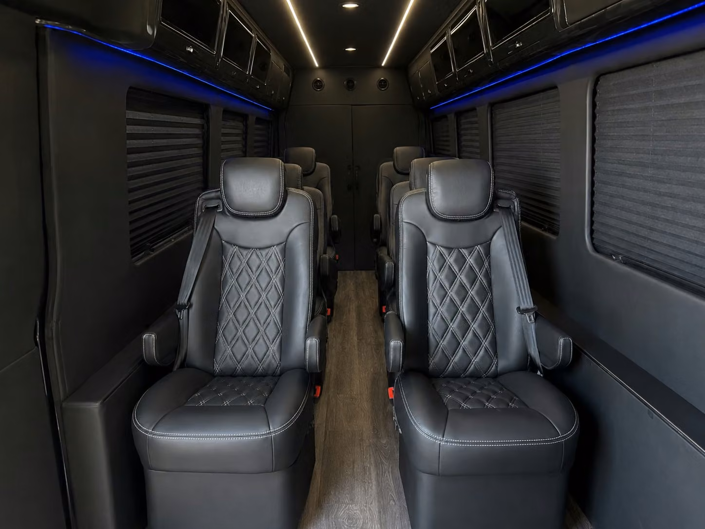 sprinter van with driver inside